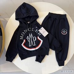         Kids Hooded Two Piece Tracksuit Jumpsuit Junior Kids toddler children