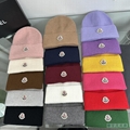 Moncler scarf hats Fur Bobble Ribbed knit virgin wool Beanie Women's Mens Kids 