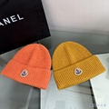 Moncler Tricolour Stripe Beanie scarf hats Ribbed knit wool Women s Mens Kids 