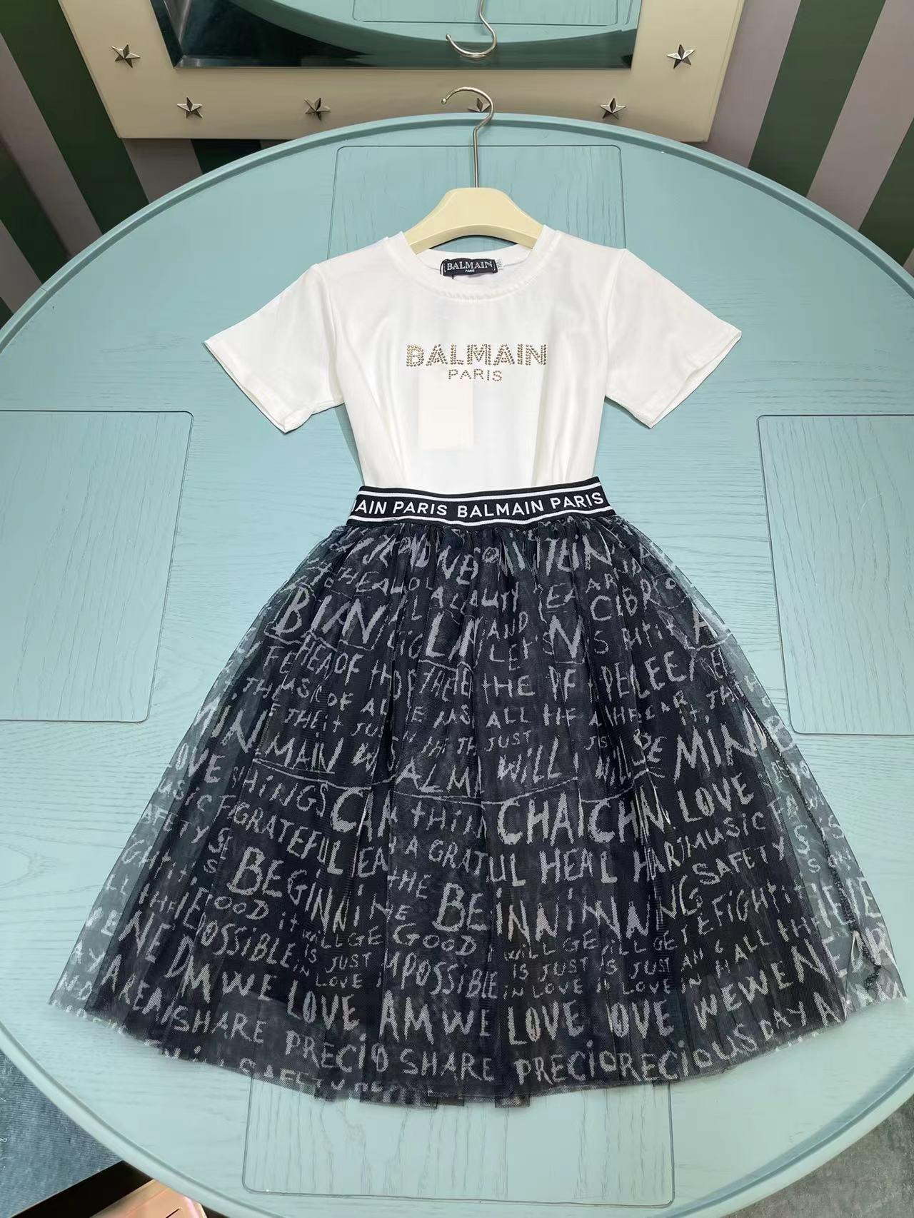 Balmain Kids Logo cotton Sweatshirt Crewneck Design Baby Toddler infant children 10