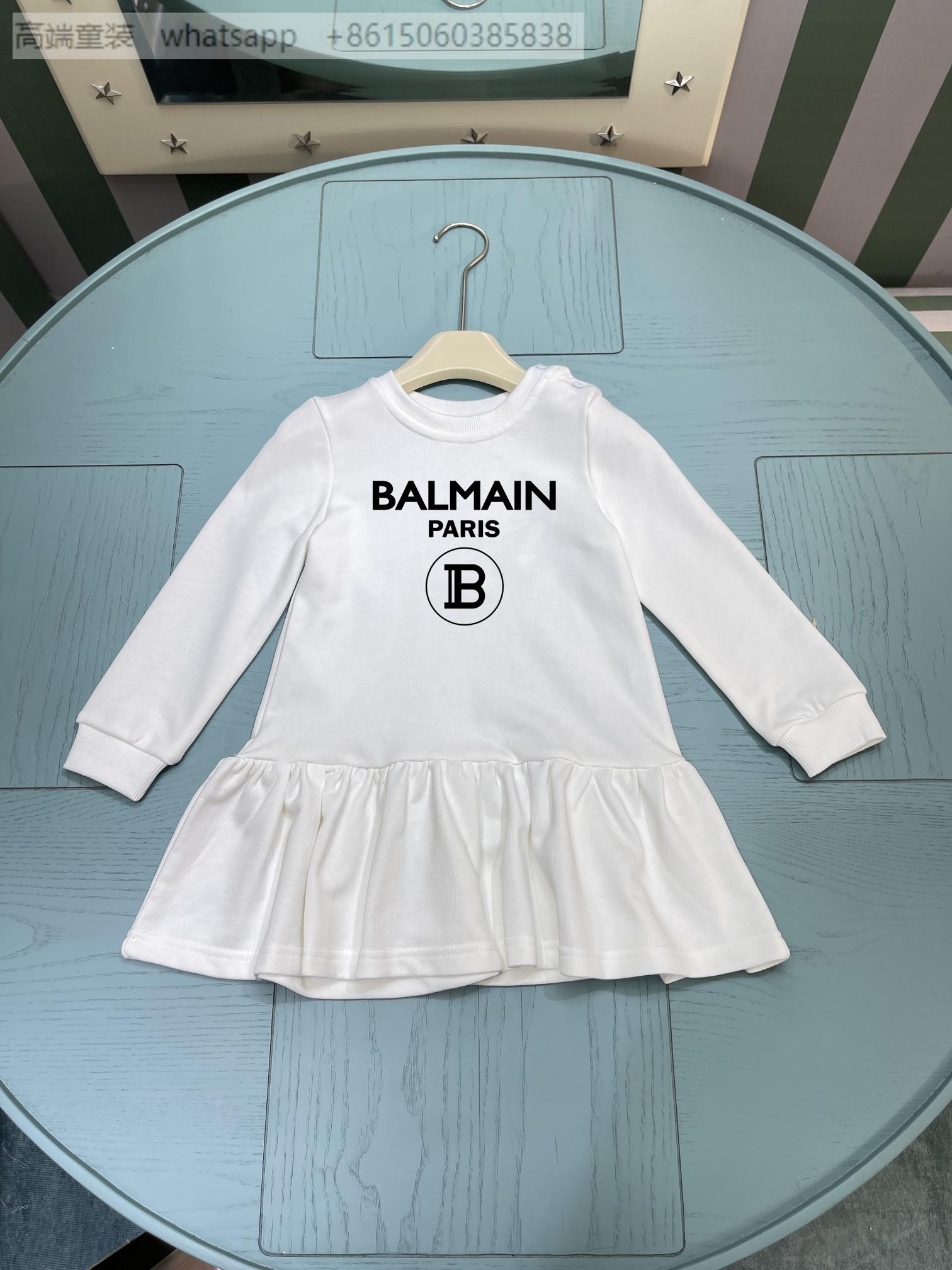 Buy Kids Balmain cotton Sweatshirt Crewneck Design Baby Toddler infant children 