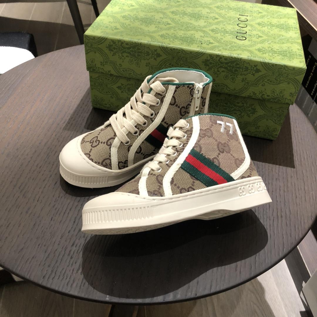 Children's GG high-top Sneaker boy girl Toddler shoes infant baby children Child