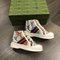 Kids Gucci Ace sneakers Web bands GG Supreme Toddler shoes infant baby children