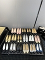 Chanel Ballerinas Ballet flats Leather Beige Lambskin Patent Calfskin women shoe