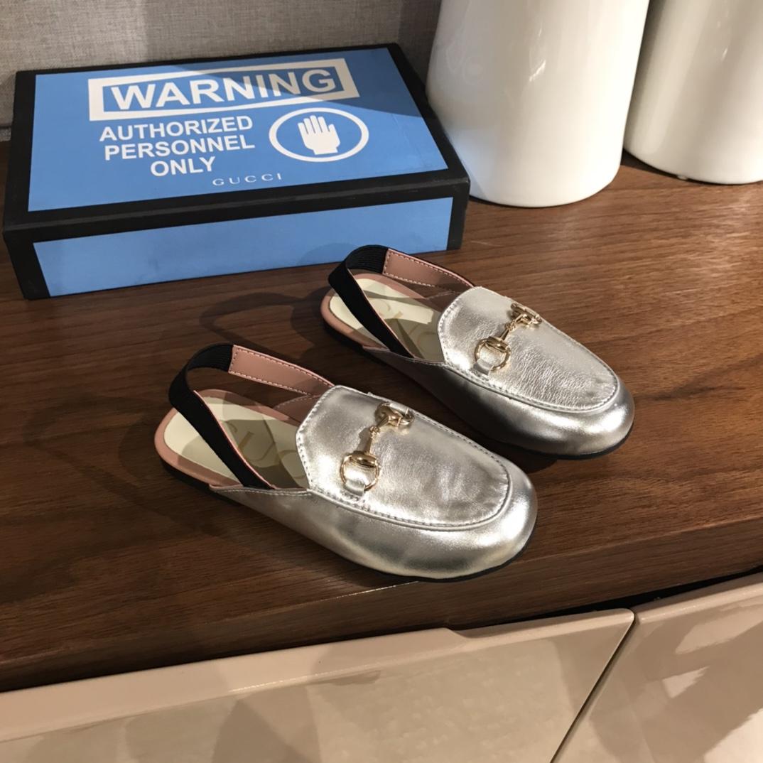 Kids Shoes Gucci Slipper Princetown Canvas infant baby toddler children Child
