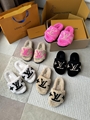 LOUIS VUITTON Paseo Comfort Slide Women s Flat Fur Sandal slipper ladies shoes 
