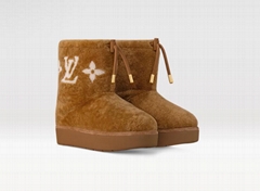               shearling Aspen Platform Chelsea Ankle Boot Aspen cowboy bootie lv
