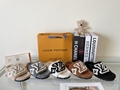 Louis Vuitton LV Sunset Flat Comfort Mule shearling LV Monogram slide sandals