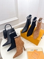 Louis Vuitton LV Beaubourg Ankle Boot Monogram chunky Chelsea boots women shoes 