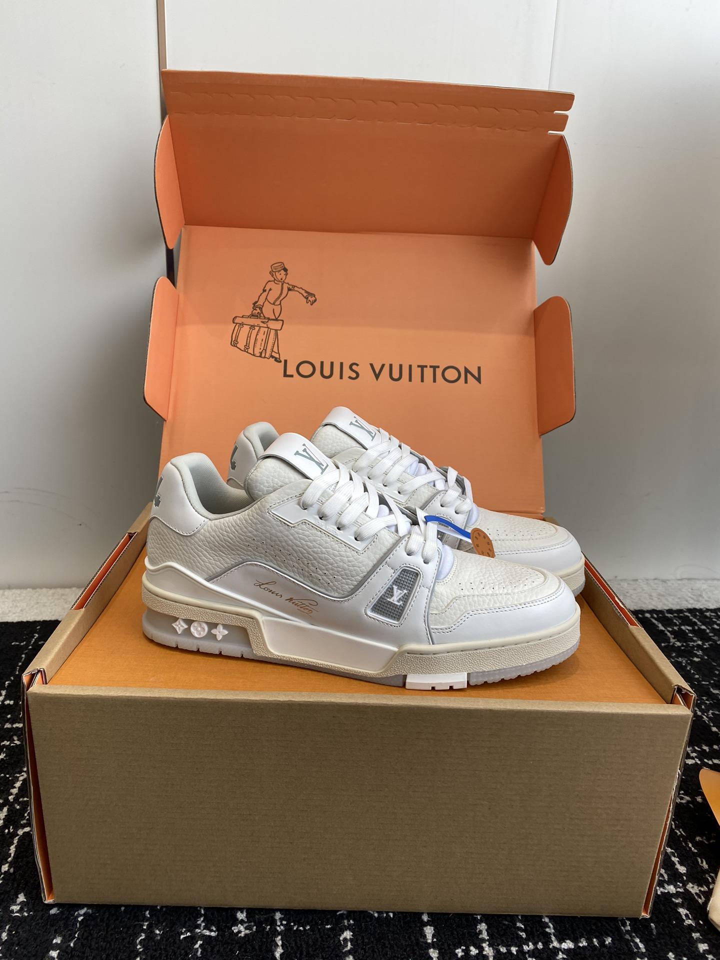 LV Trainer Men's Luxury Fashion Sneakers Virgil Abloh Monogram basketball Skate