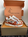 Louis Vuitton Unisex LV Trainer Sneaker Monogram Denim Mens Womens skate shoes 