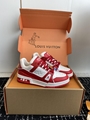 All White LV Louis Vuitton Trainers Designer Luxury Sneakers Virgil Abloh shoes