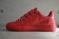 Balenciaga Arena Leather Low Sneaker White Fashion Leather Shoes