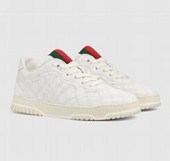       Men's       Re-Web sneaker Beige and white GG         canvas Shoes
