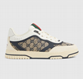       Men's       Re-Web sneaker Beige and white GG         canvas Shoes 4