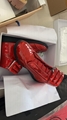 Maison Margiela Future metal Red mirror metallic Round Toe Leather sneakers shoe