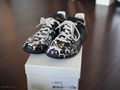 Maison Margiela Pollock Men's Paint-splatter Leather & Suede Low-top Sneakers 