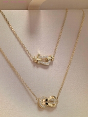 Fred Paris Diamond necklaces and pendants Force 10 yellow gold necklace