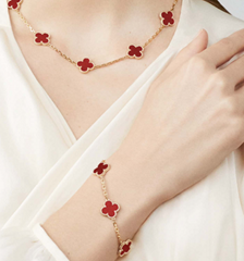 Van Cleef & Arpels Vintage Alhambra bracelet 5 motifs 18K yellow gold