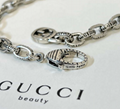 Gucci Double G Key Necklace In 925 Sterling Silver