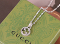 Gucci Interlocking G Pendant Necklace 18K Yellow