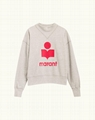 Isabel Marant moby logo cotton-blend sweatshirt
