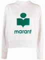 Isabel Marant moby logo cotton-blend sweatshirt 12