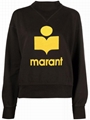 Isabel Marant moby logo cotton-blend sweatshirt 5