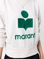 Isabel Marant moby logo cotton-blend sweatshirt
