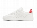 BALMAIN White & Red Leather  Balmain  Swan Lipstick Sneakers Men women shoes 