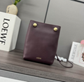 Loewe Pebble pouch in smooth calfskin Loewe Leather Cross-Body Bag Black 