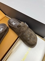                   asy Mule     mbossed suede calf leather mule sandals 8