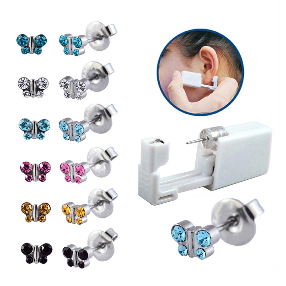 Disposable Sterile Ear Piercing Unit Cartilage Tragus Helix Piercing Gun NO PAIN