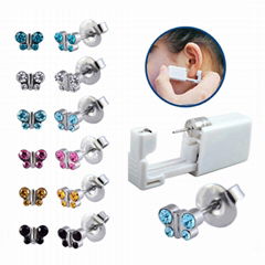 Disposable Sterile Ear Piercing Unit Cartilage Tragus Helix Piercing Gun NO PAIN