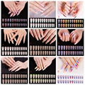 Long Coffin Fake Nails European Rainbow Ballerina Full Nail Art Tips  2