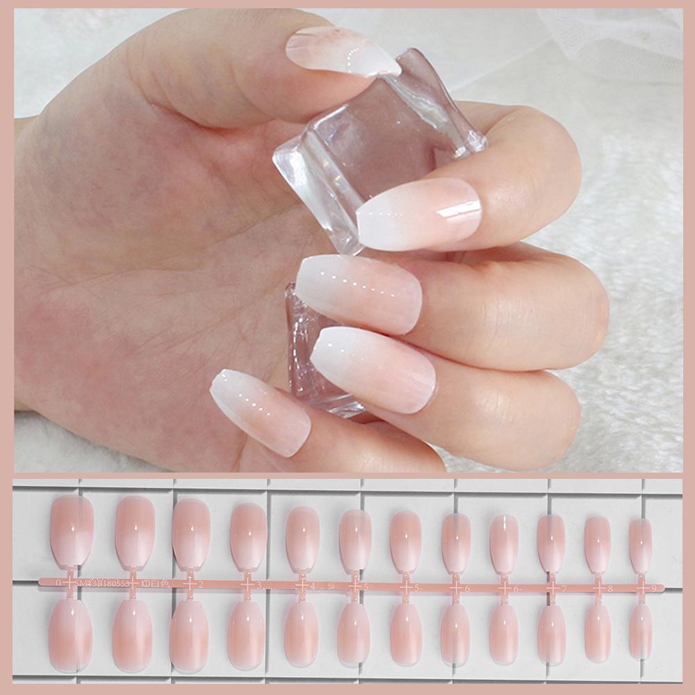 False Nail French Fake Nails Detachable tips Nail Extension Manicure Art  2