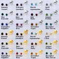 Professional Universal Ear Piercing Gun Gold Silver Color Birthstone Earrings