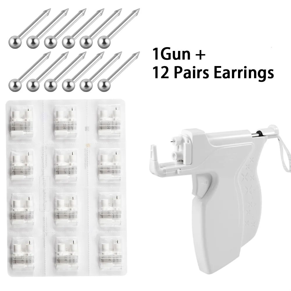 T3 Professional Piercing Gun Sterile Nose Stud Piercing Device Suitable For 2mm  4