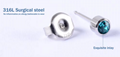 24PCS/Box Sterlised Disposable Ear Piercing Unit Cartilage Tragus Helix Piercing 5