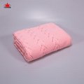 New design baby knitted blanket solid color baby shawl 3