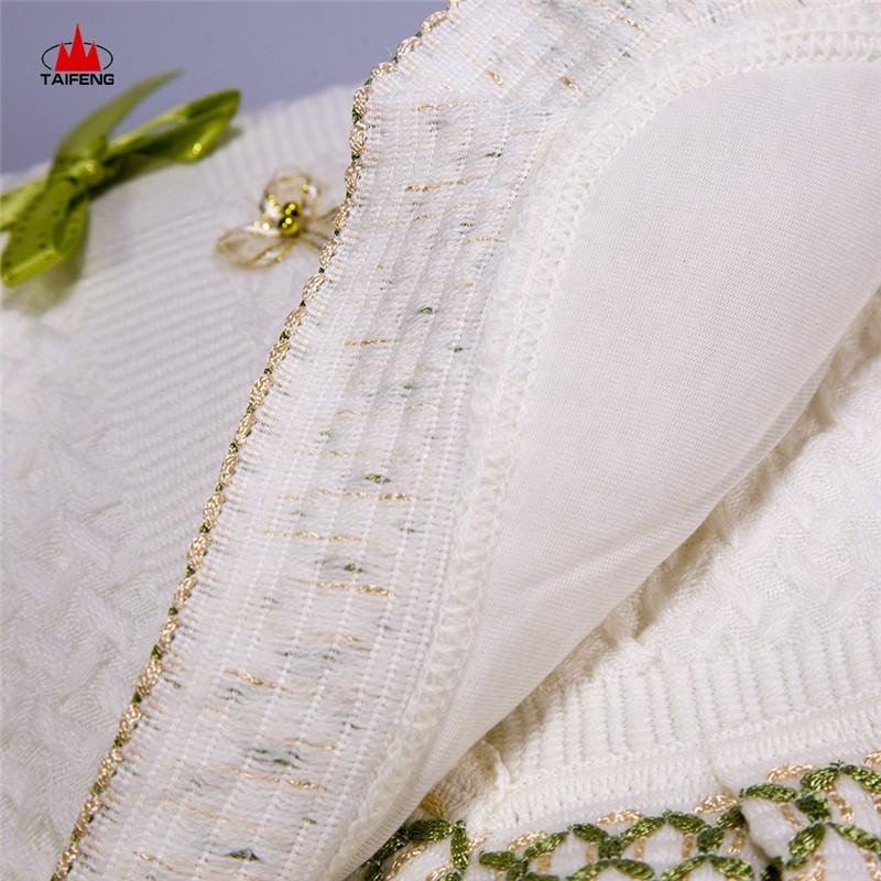 soft touch woven baby knitted flower decorative baby shawl 5