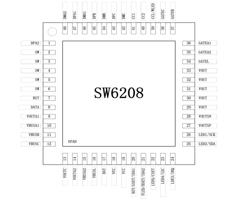 智融移动电源+10W无线充方案SW6206SW5100 3