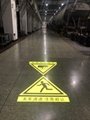 Customized Projection Safety Warning Signs  Indoor / Outdoor Projector Lights
