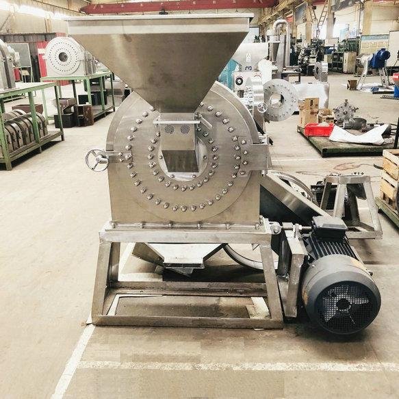 山东大型FS800型不锈钢大米粉碎机 湿大米磨粉机 4