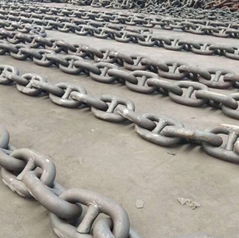 black painted studlink studless anchor chain factory stockist