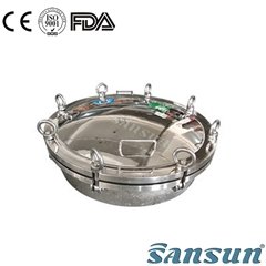 Round pressure manhole cover saniatry round manway with pressure