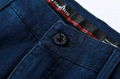 Custom Made Latest Design Flat Front Slim Zipper Fly Cotton Straight Man Pants 3