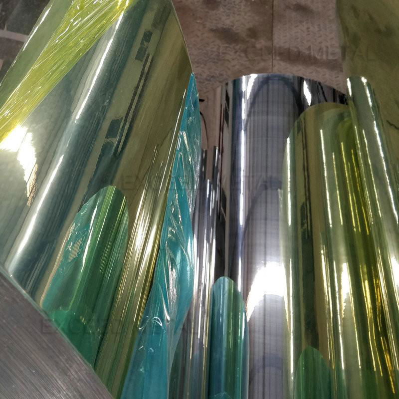 Reflective aluminum frame for mirror coil sheets 4