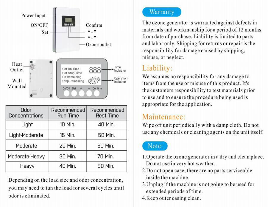 Household ozone disinfection machine 2