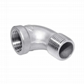 stainles steel elbow 90 degree threaded ends connection male x femmale